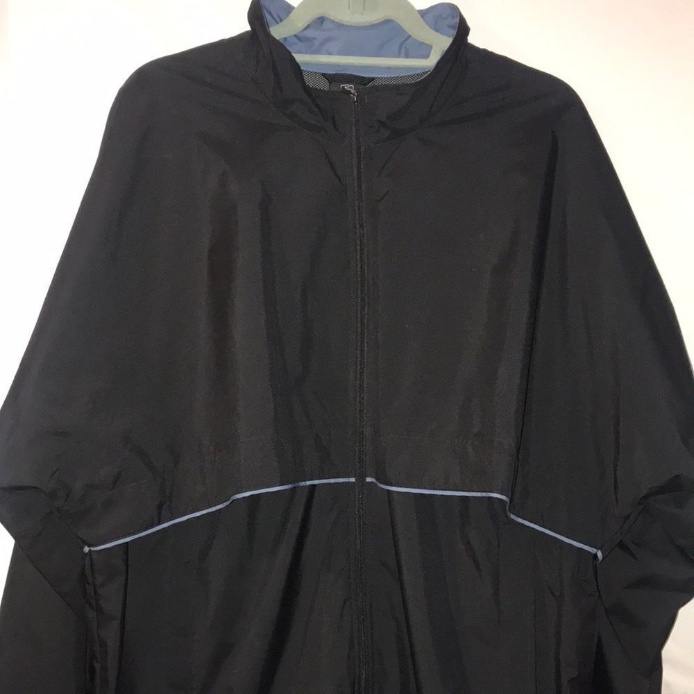 Men’s Nike light zip‎ up jacket size large Black tag Clima-Fit